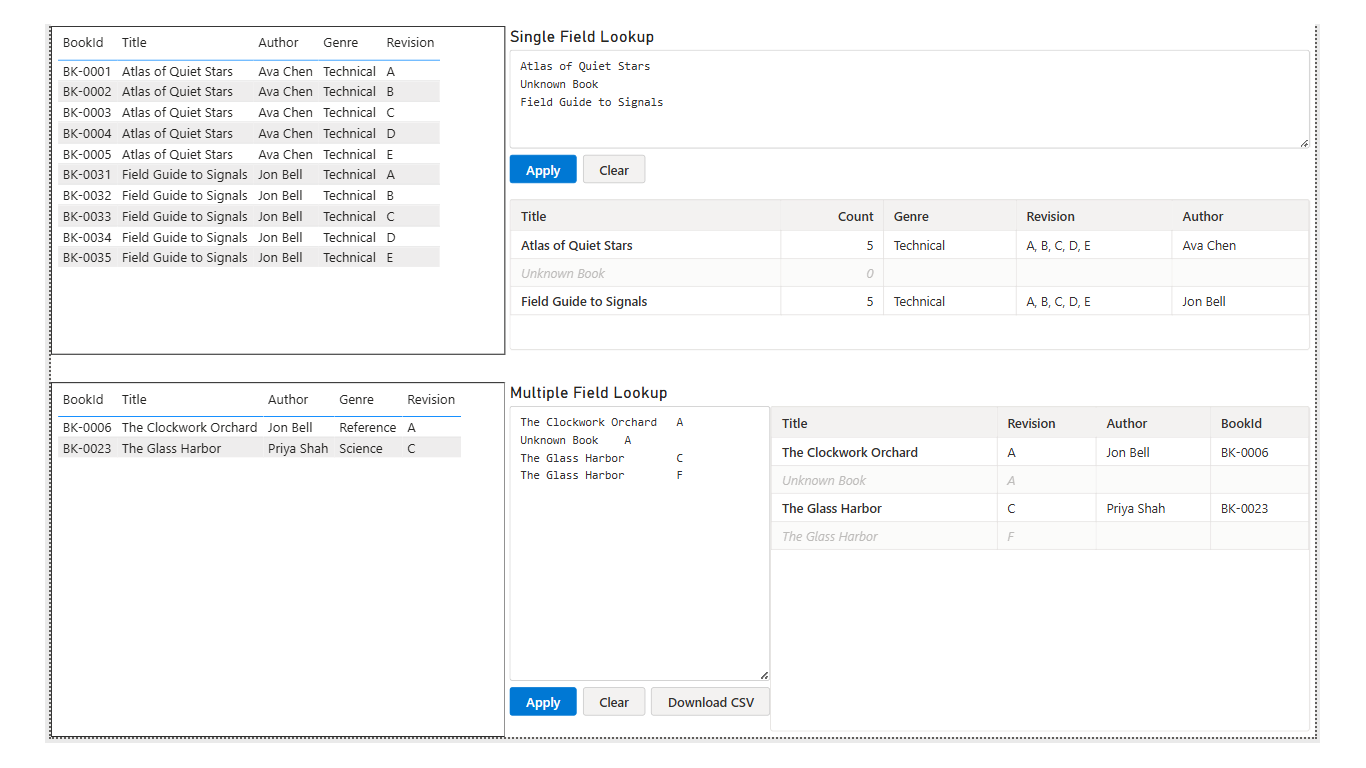 Advanced Lookup screenshot 1
